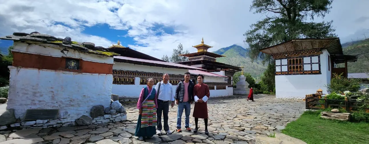 Visitors at Kyichu Lhakhang temple, Paro