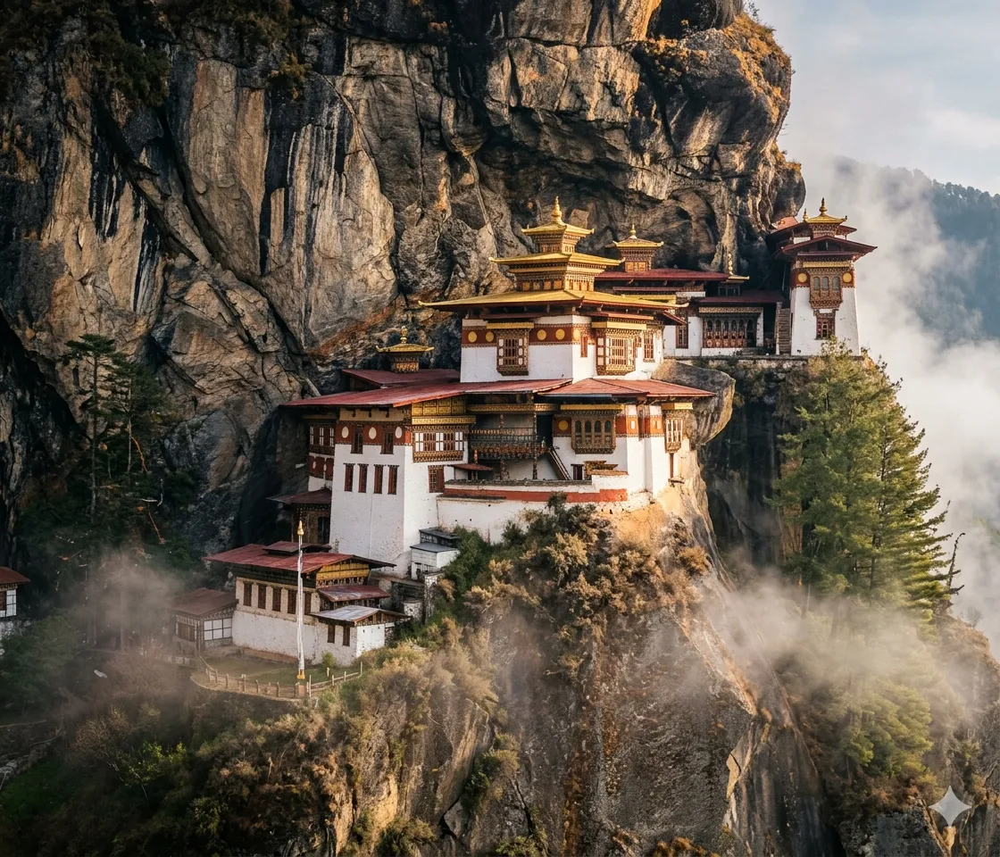 Tiger's Nest Monastery (Paro Taktsang) cliffside, DMC BHUTAN TRIP